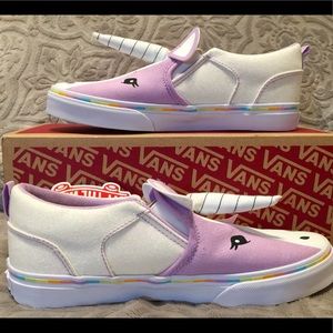 VANS ASHER UNICORN GLITTER SLIP ON